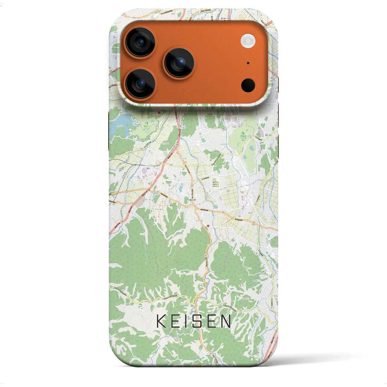 【桂川（福岡県）】地図柄iPhoneケース（バックカバータイプ）