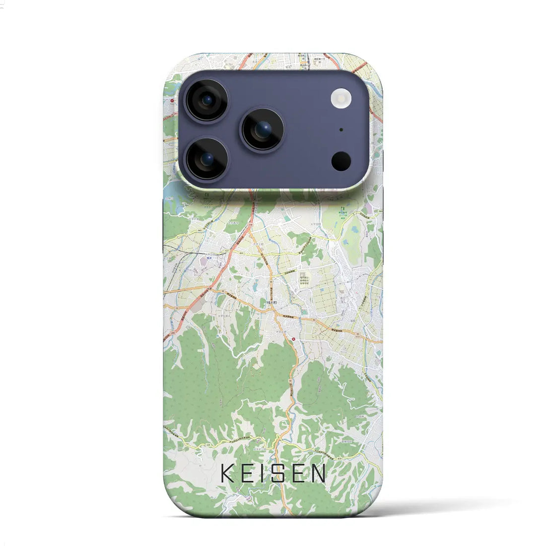 【桂川（福岡県）】地図柄iPhoneケース（バックカバータイプ）ブラック・iPhone 17 Pro Max 用