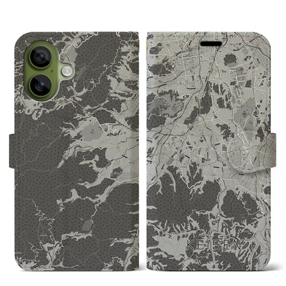 【桂川（福岡県）】地図柄iPhoneケース（手帳タイプ）