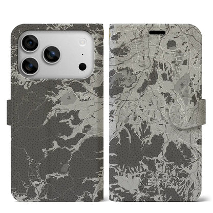 【桂川（福岡県）】地図柄iPhoneケース（手帳タイプ）