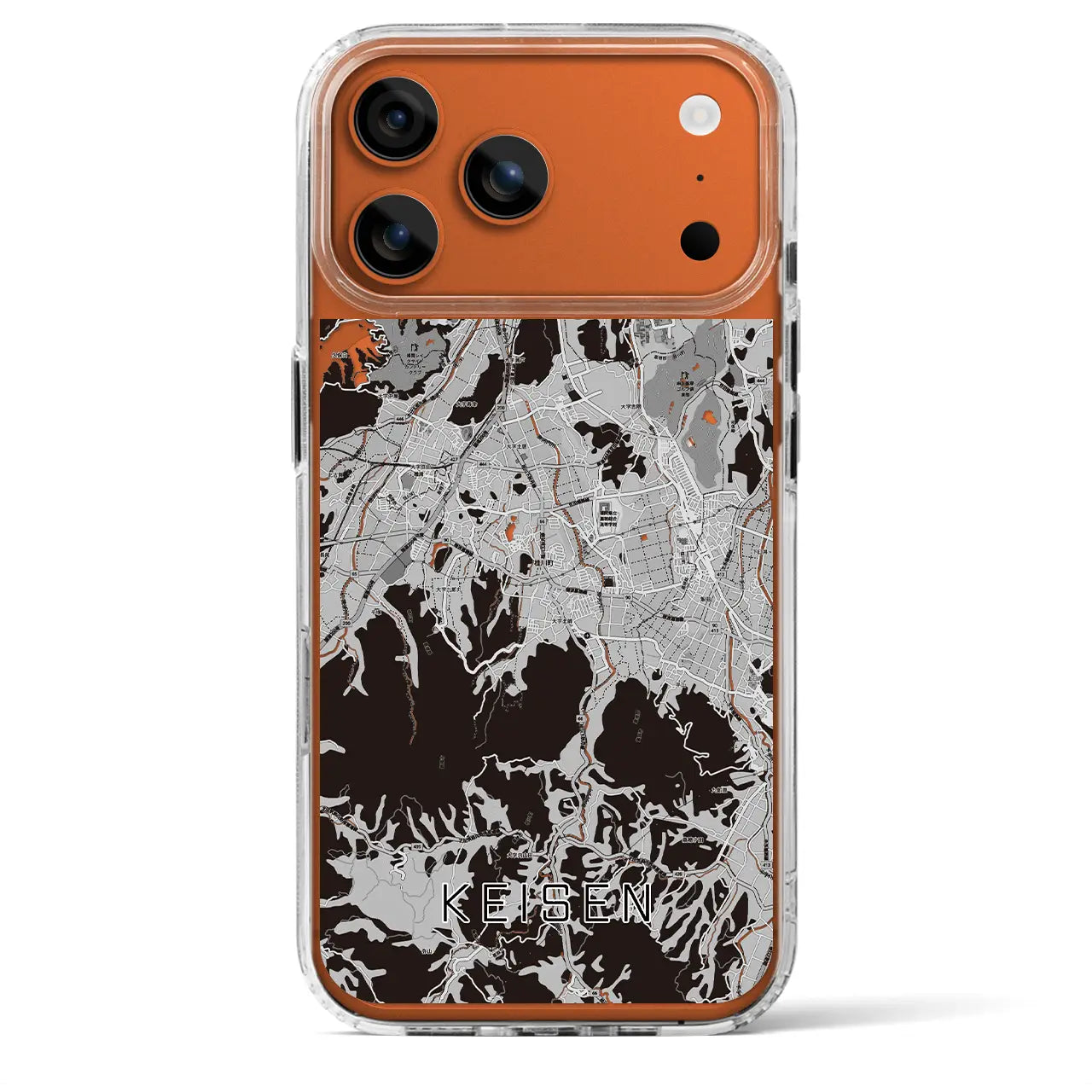 【桂川（福岡県）】地図柄iPhoneケース（MagSafeタイプ）