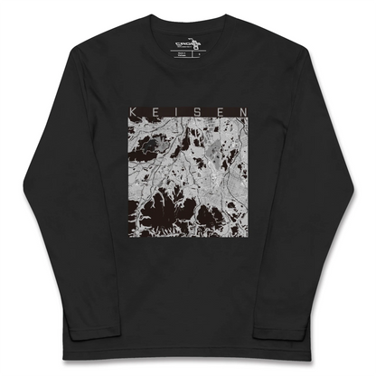 【桂川（福岡県）】地図柄ロングスリーブTシャツ