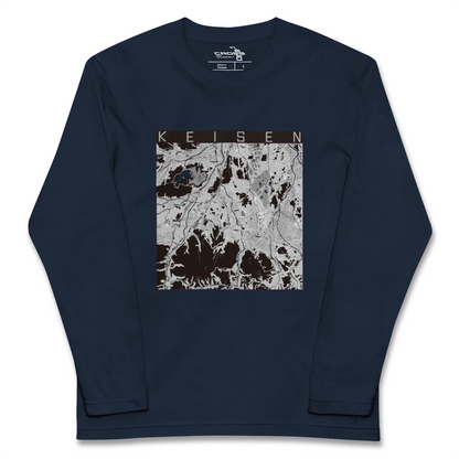 【桂川（福岡県）】地図柄ロングスリーブTシャツ