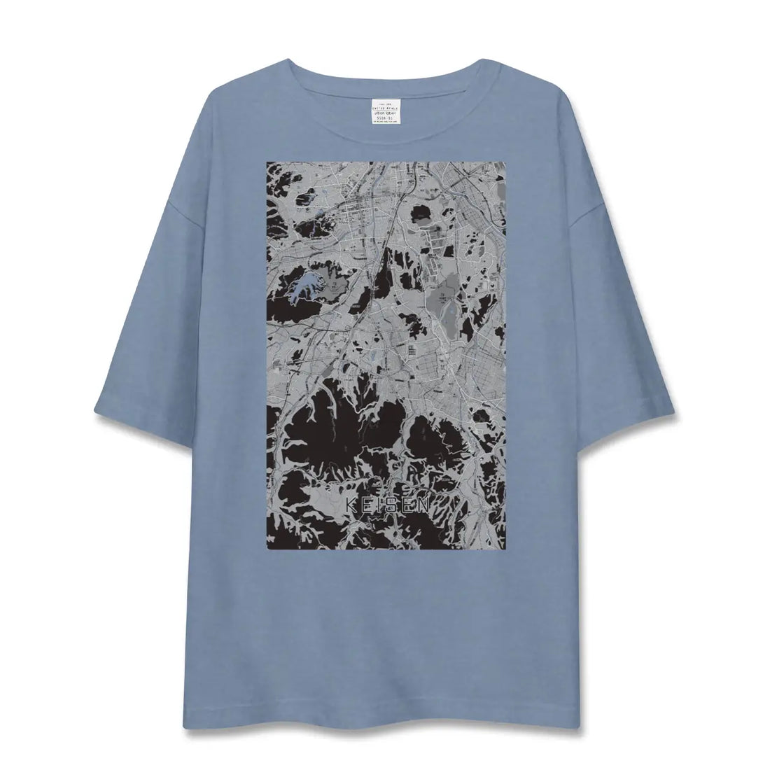 【桂川（福岡県）】地図柄ビッグシルエットTシャツ