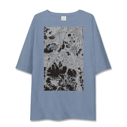 【桂川（福岡県）】地図柄ビッグシルエットTシャツ