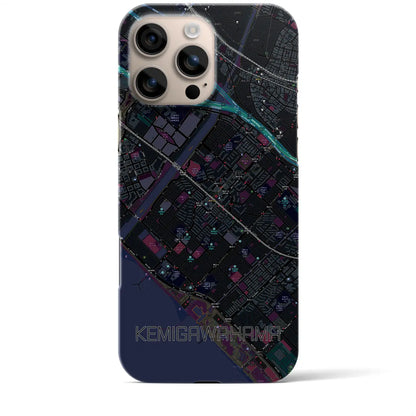 【検見川浜（千葉県）】地図柄iPhoneケース（バックカバータイプ）