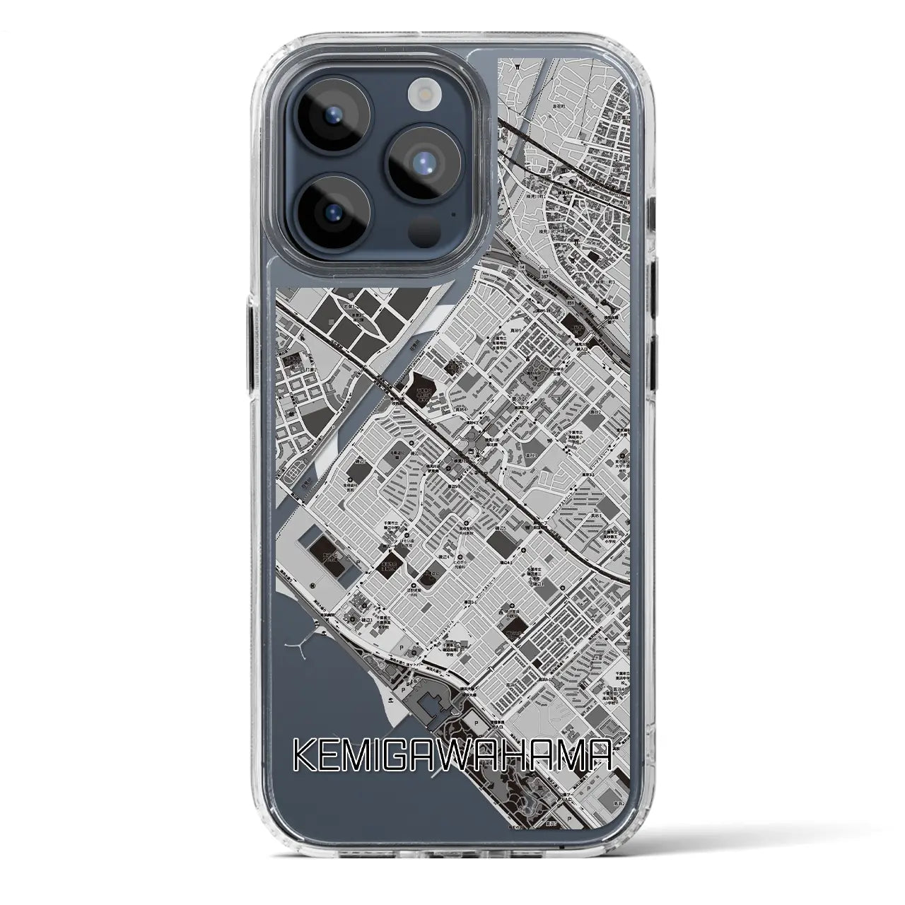 【検見川浜（千葉県）】地図柄iPhoneケース（MagSafeタイプ）