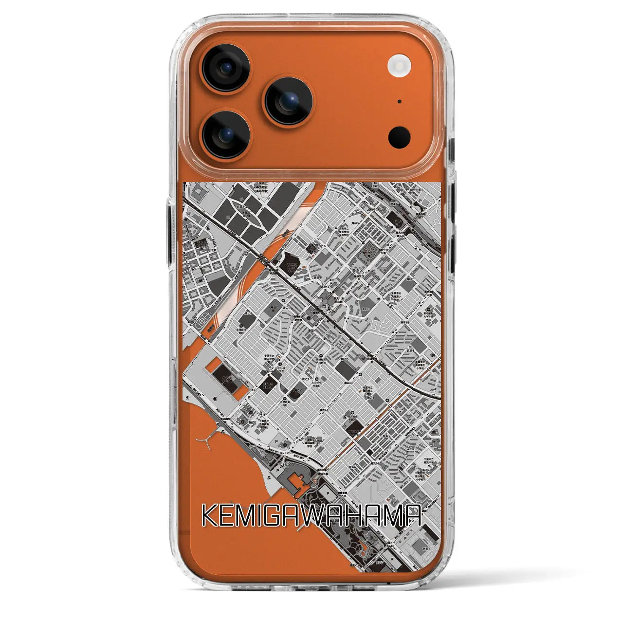 【検見川浜（千葉県）】地図柄iPhoneケース（MagSafeタイプ）