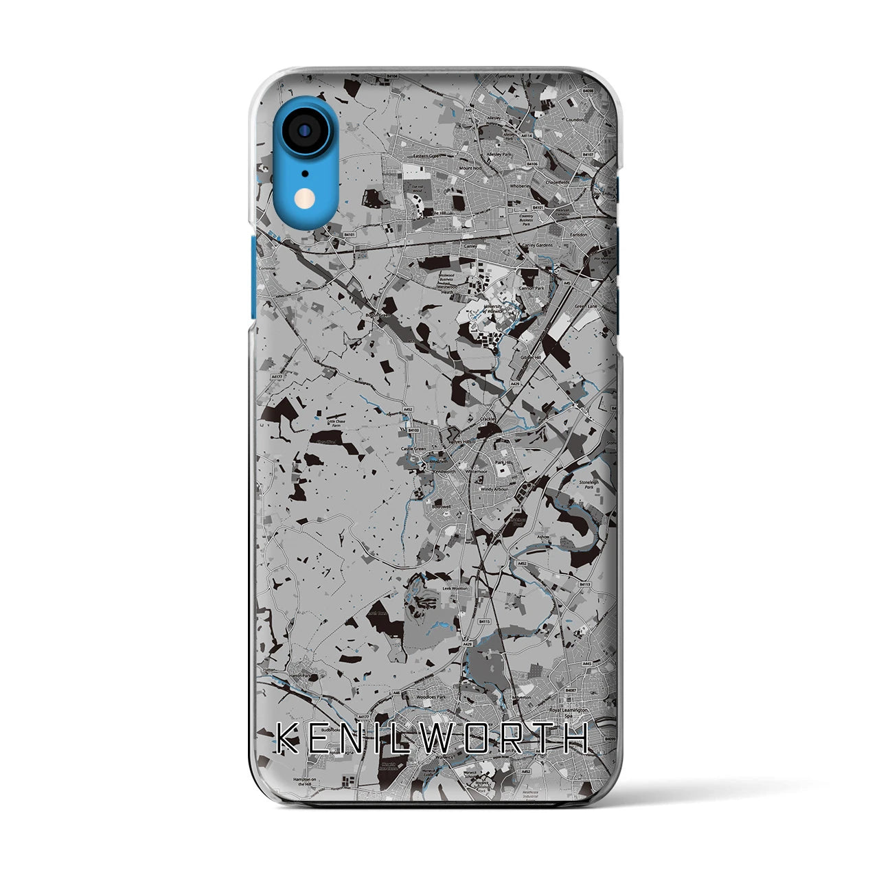 【ケニルワース（イギリス）】地図柄iPhoneケース（クリアタイプ）