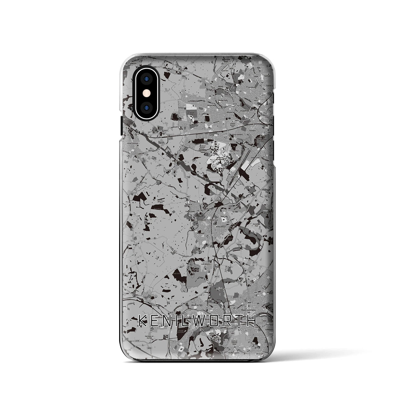 【ケニルワース（イギリス）】地図柄iPhoneケース（クリアタイプ）