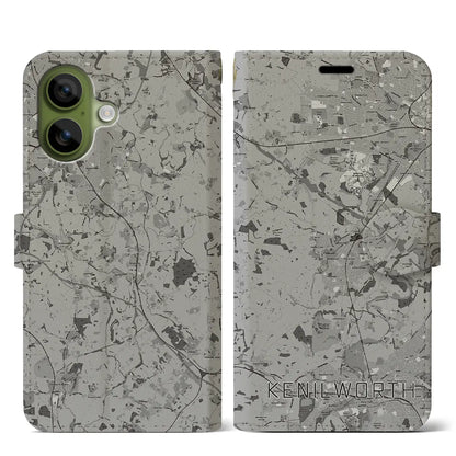 【ケニルワース（イギリス）】地図柄iPhoneケース（手帳タイプ）