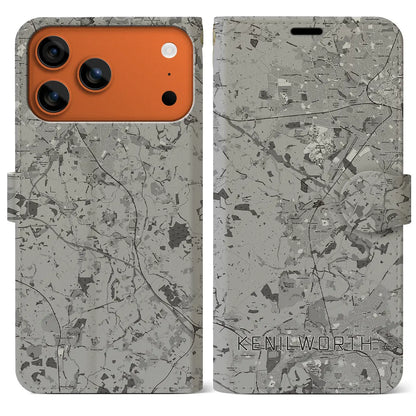 【ケニルワース（イギリス）】地図柄iPhoneケース（手帳タイプ）