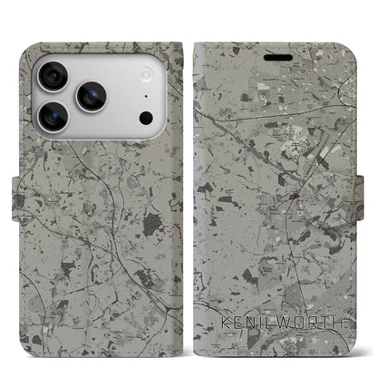 【ケニルワース（イギリス）】地図柄iPhoneケース（手帳タイプ）