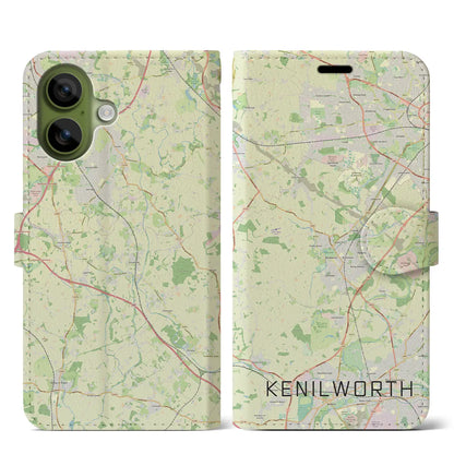 【ケニルワース（イギリス）】地図柄iPhoneケース（手帳タイプ）