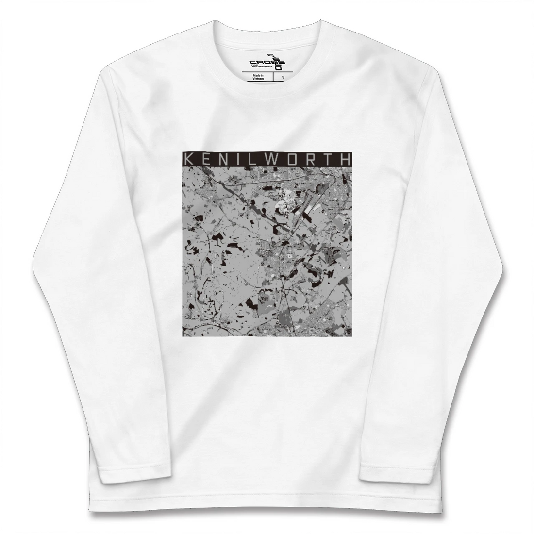 【ケニルワース(イギリス)】地図柄ロングスリーブTシャツ