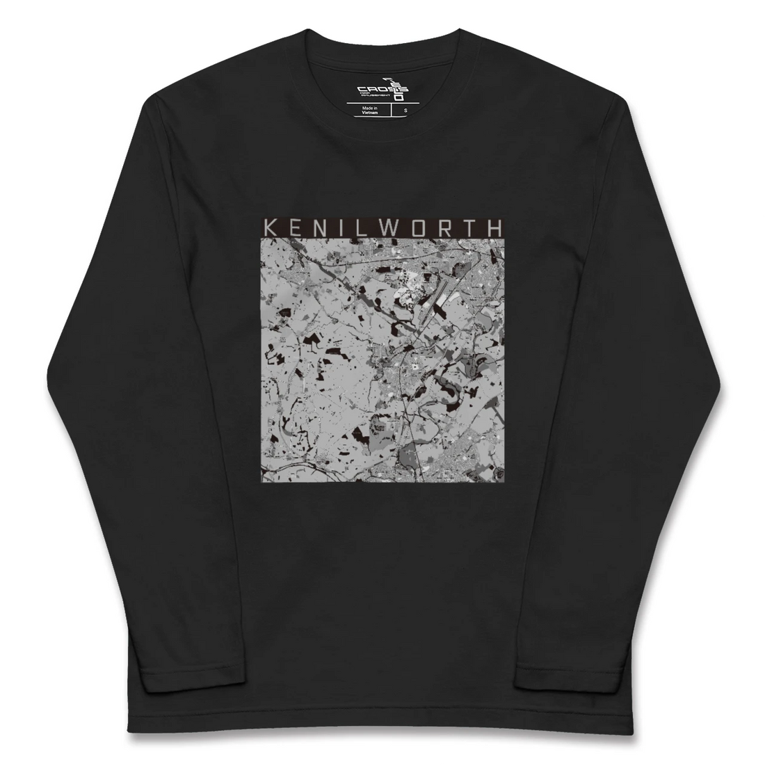 【ケニルワース(イギリス)】地図柄ロングスリーブTシャツ