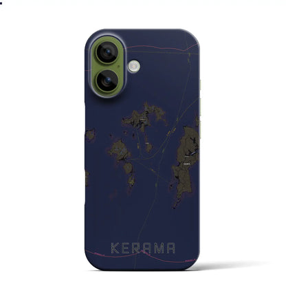 【慶良間（沖縄県）】地図柄iPhoneケース（バックカバータイプ）