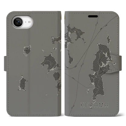 【慶良間（沖縄県）】地図柄iPhoneケース（手帳タイプ）