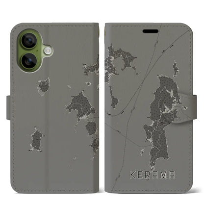 【慶良間（沖縄県）】地図柄iPhoneケース（手帳タイプ）