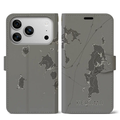 【慶良間（沖縄県）】地図柄iPhoneケース（手帳タイプ）