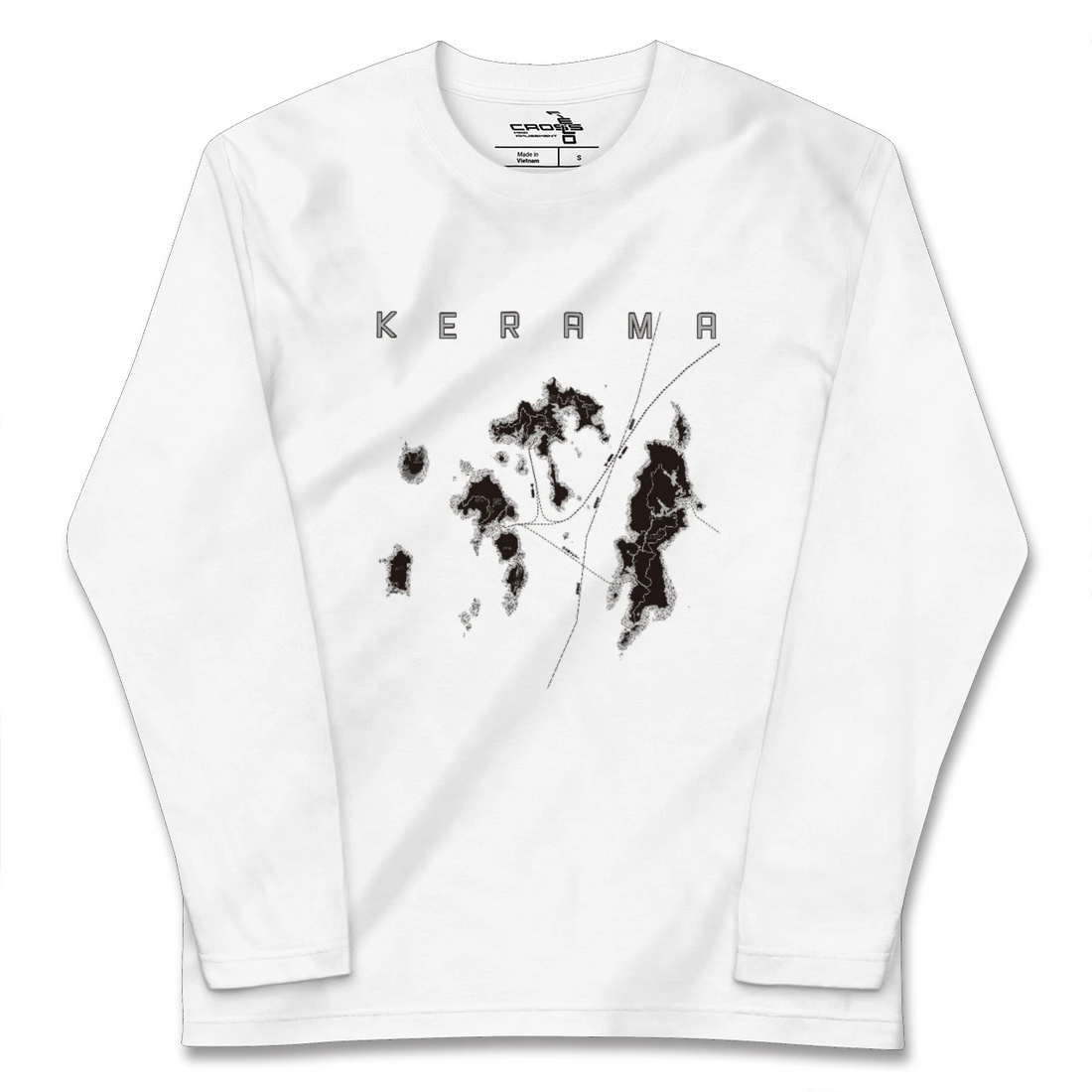 【慶良間(沖縄県)】地図柄ロングスリーブTシャツ