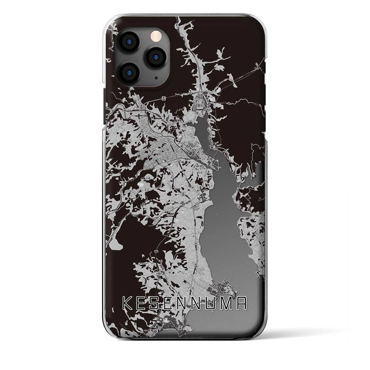 【気仙沼（宮城県）】地図柄iPhoneケース（クリアタイプ）