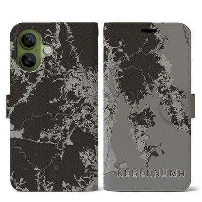 【気仙沼（宮城県）】地図柄iPhoneケース（手帳タイプ）