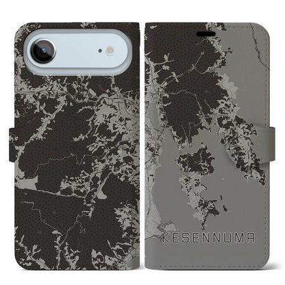 【気仙沼（宮城県）】地図柄iPhoneケース（手帳タイプ）