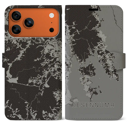 【気仙沼（宮城県）】地図柄iPhoneケース（手帳タイプ）