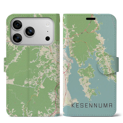 【気仙沼（宮城県）】地図柄iPhoneケース（手帳タイプ）