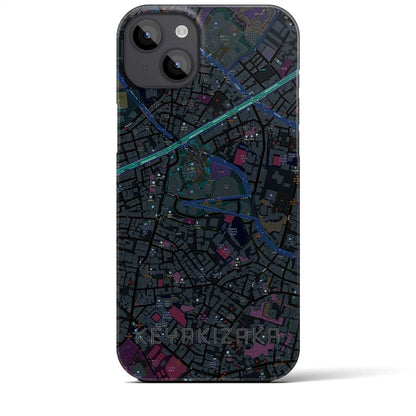 【けやき坂（東京都）】地図柄iPhoneケース（バックカバータイプ）