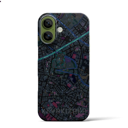 【けやき坂（東京都）】地図柄iPhoneケース（バックカバータイプ）