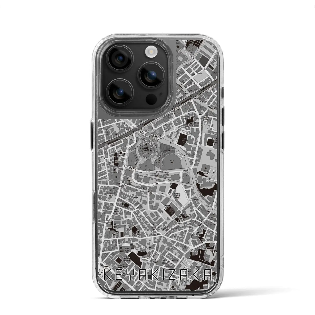 【けやき坂（東京都）】地図柄iPhoneケース（MagSafeタイプ）