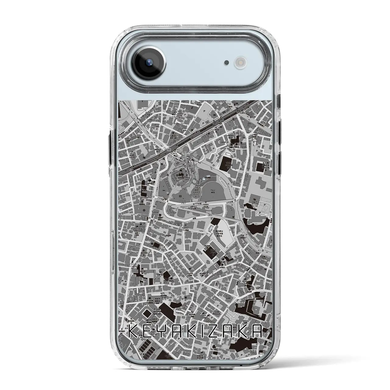 【けやき坂（東京都）】地図柄iPhoneケース（MagSafeタイプ）