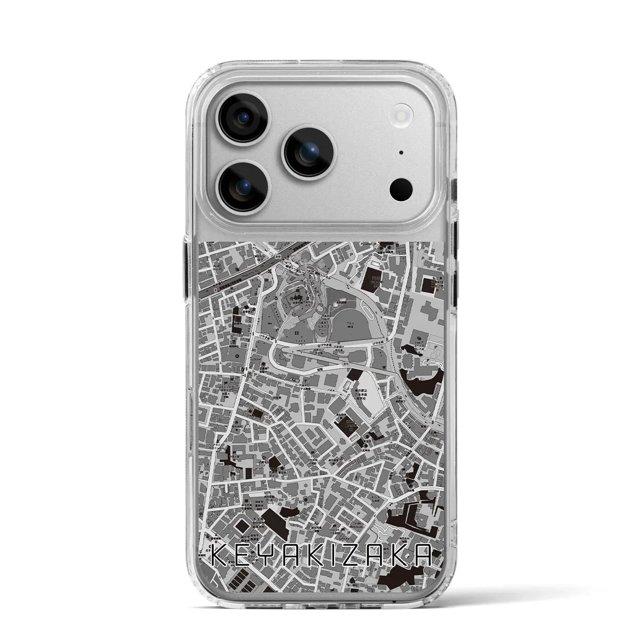 【けやき坂（東京都）】地図柄iPhoneケース（MagSafeタイプ）