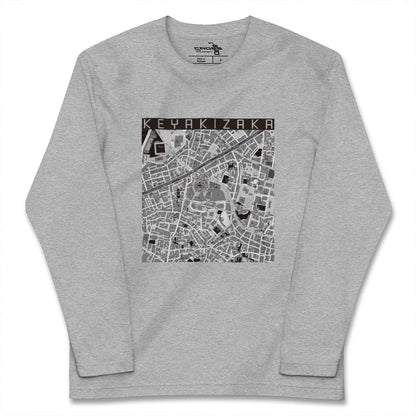 【けやき坂（東京都）】地図柄ロングスリーブTシャツ
