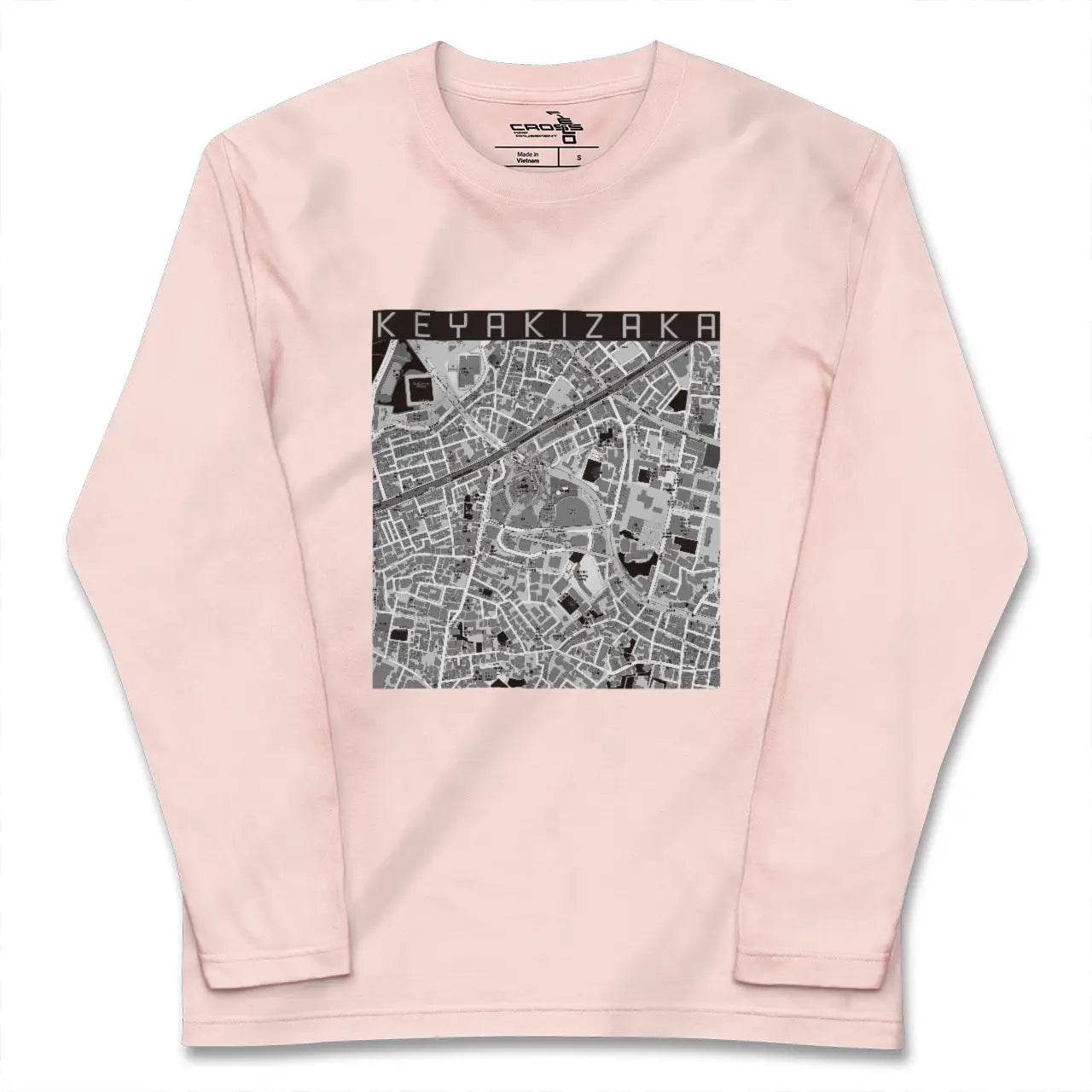 【けやき坂（東京都）】地図柄ロングスリーブTシャツ