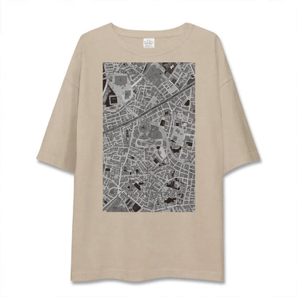 【けやき坂（東京都）】地図柄ビッグシルエットTシャツ
