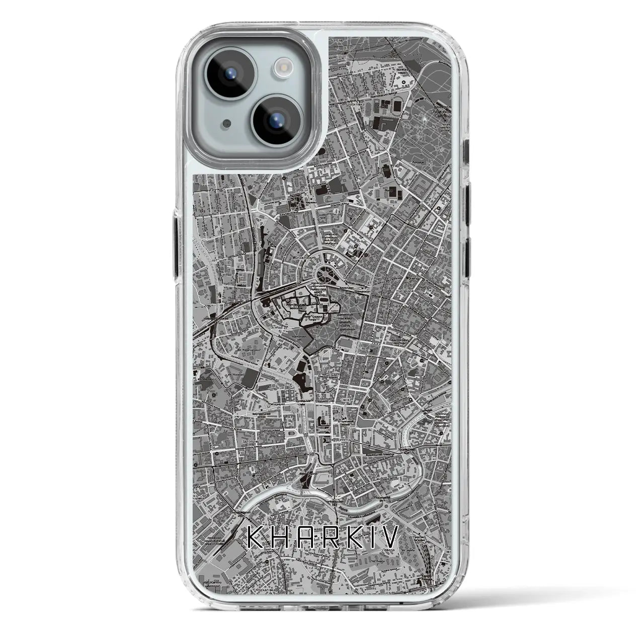 【ハルキウ（ウクライナ）】地図柄iPhoneケース（MagSafeタイプ）
