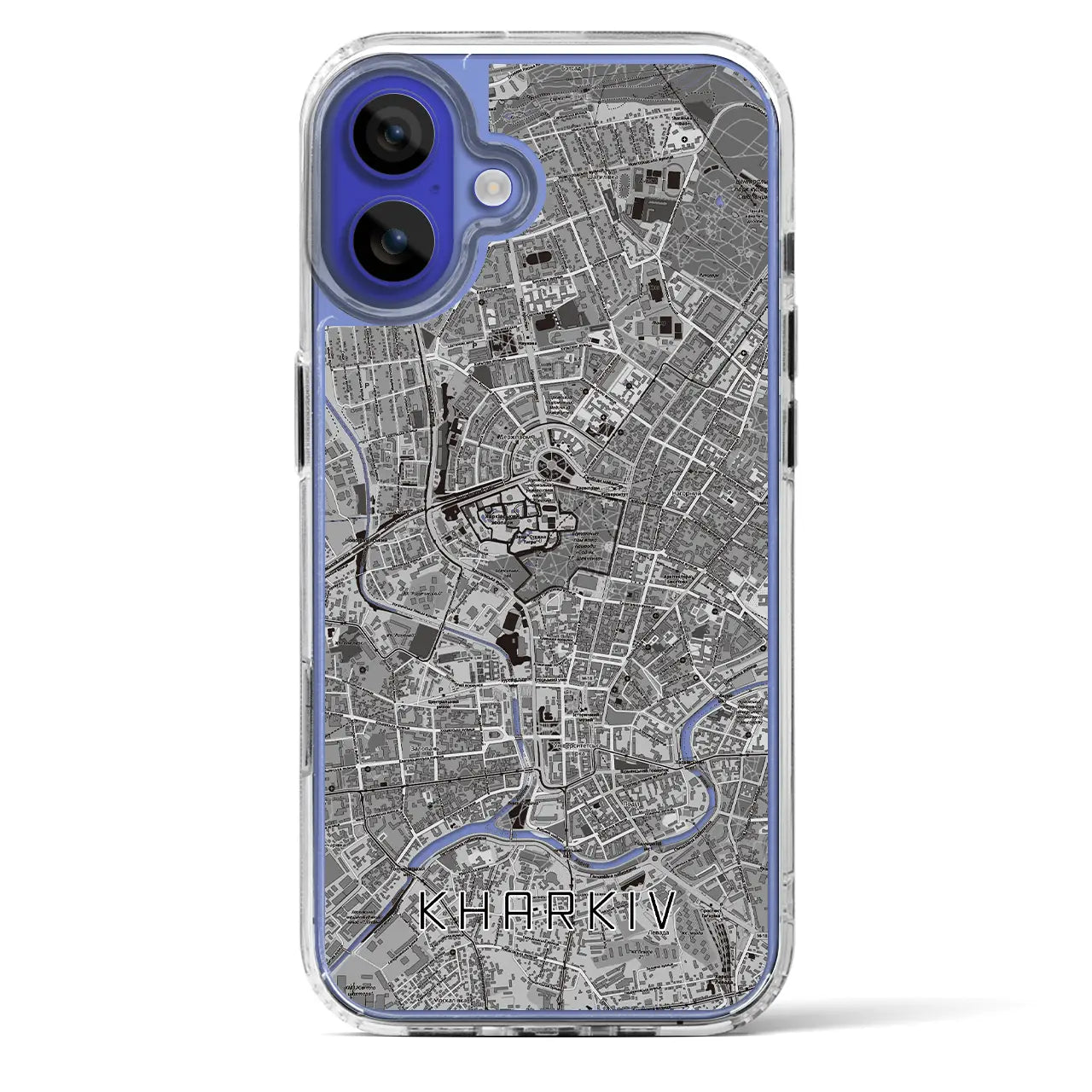 【ハルキウ（ウクライナ）】地図柄iPhoneケース（MagSafeタイプ）