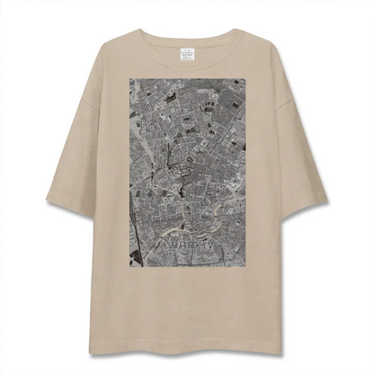 【ハルキウ（ウクライナ）】地図柄ビッグシルエットTシャツ