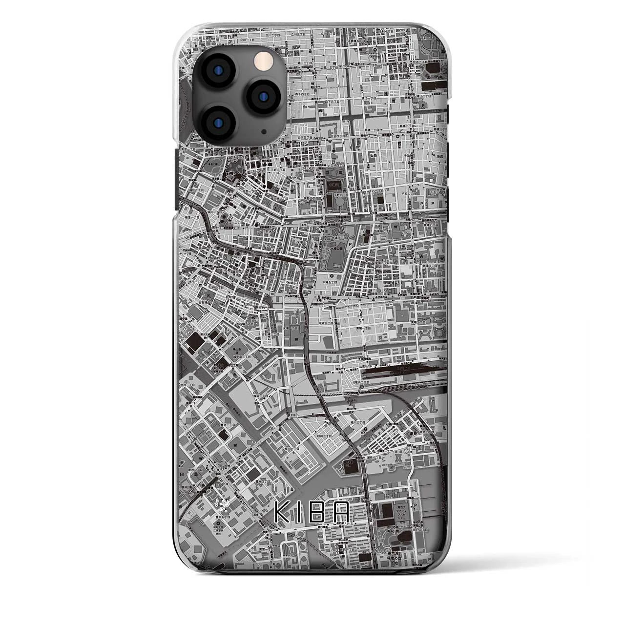 【木場（東京都）】地図柄iPhoneケース（クリアタイプ）