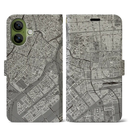 【木場（東京都）】地図柄iPhoneケース（手帳タイプ）