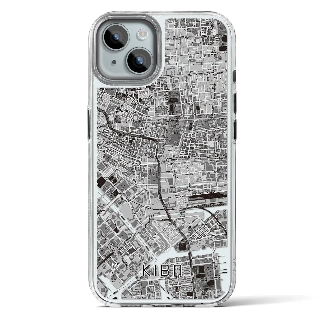 【木場（東京都）】地図柄iPhoneケース（MagSafeタイプ）