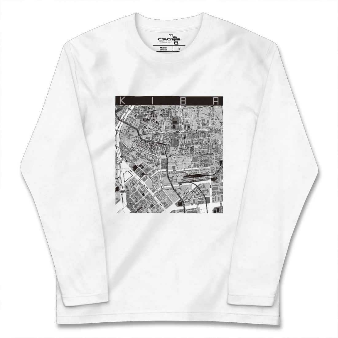 【木場(東京都)】地図柄ロングスリーブTシャツ