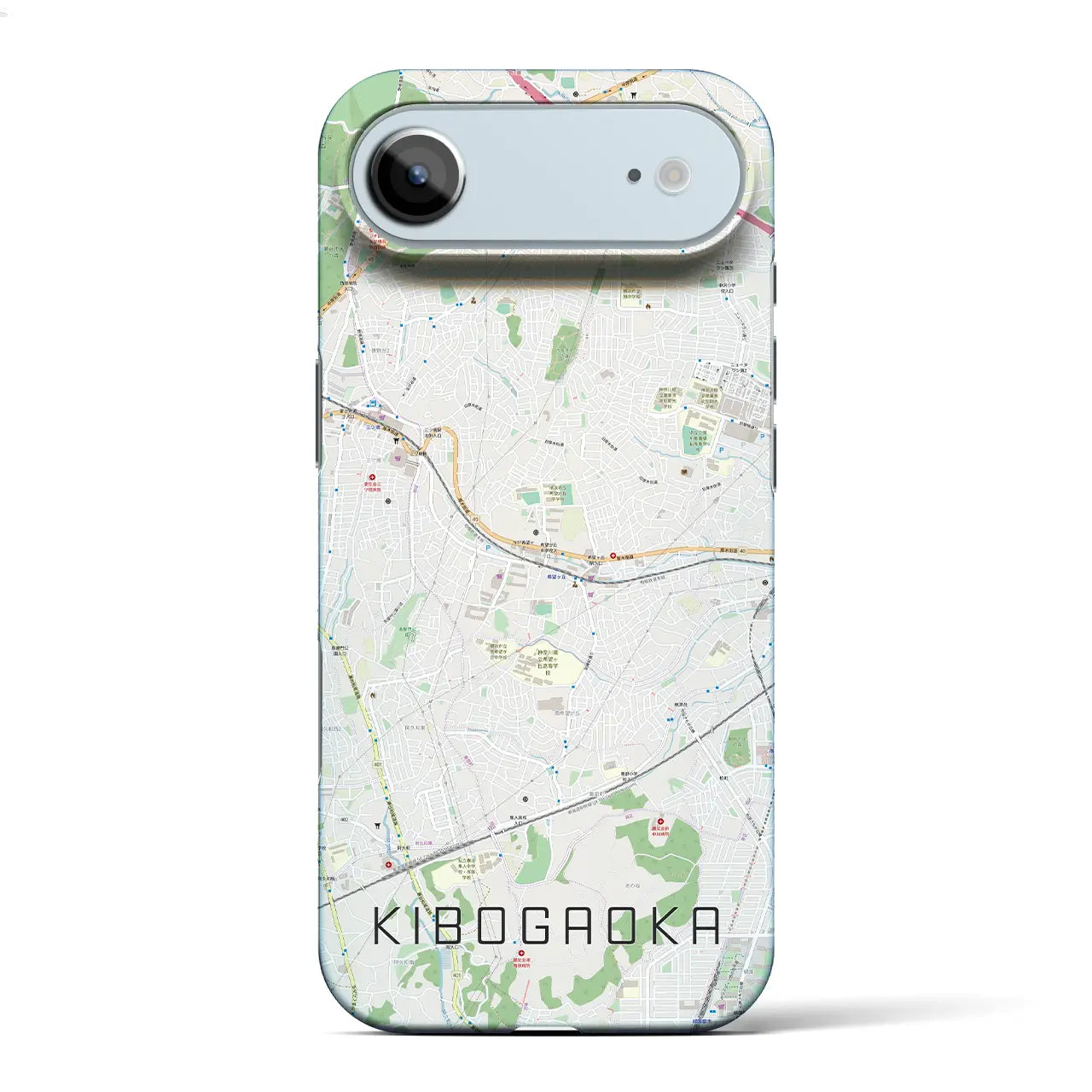 【希望ヶ丘（神奈川県）】地図柄iPhoneケース（バックカバータイプ）