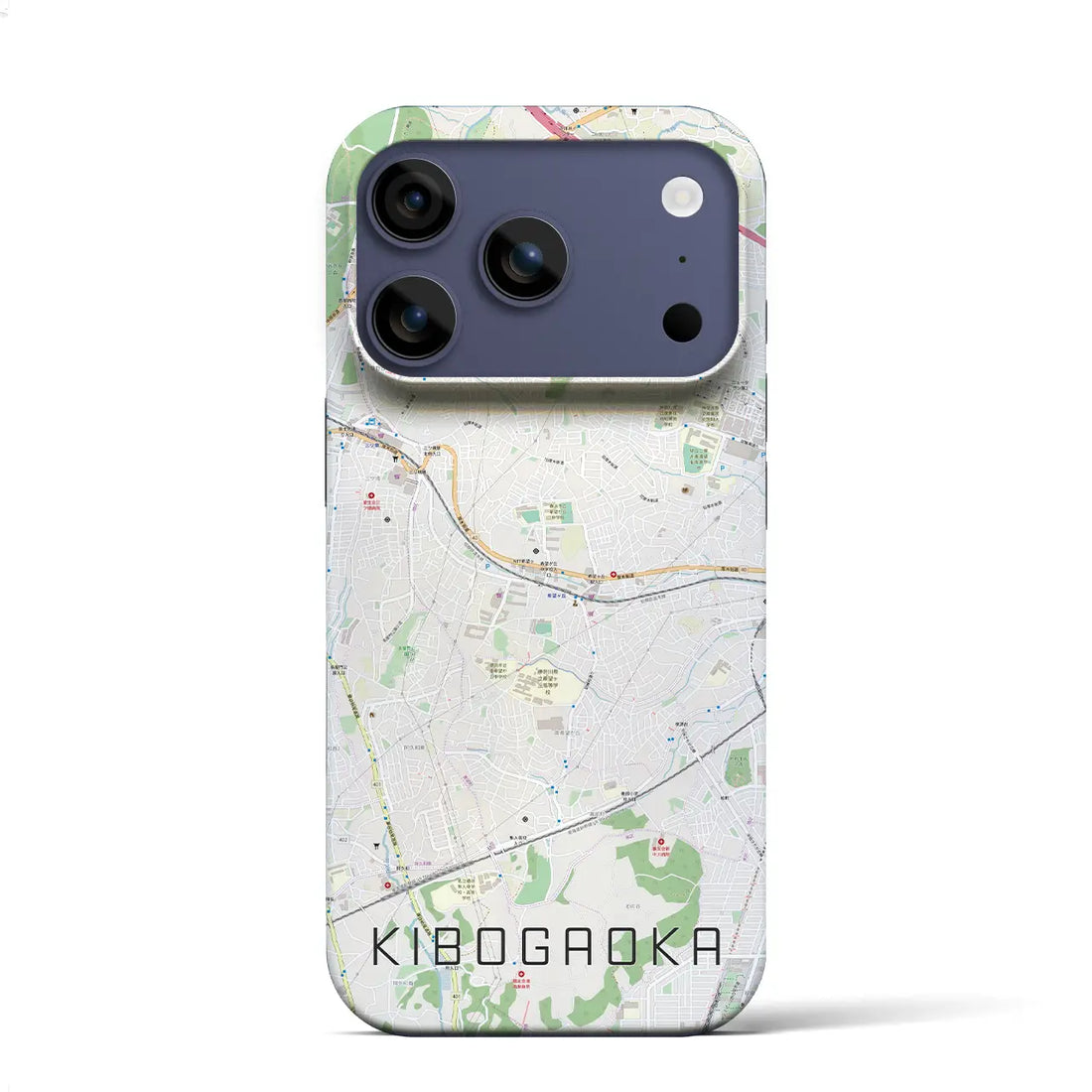 【希望ヶ丘（神奈川県）】地図柄iPhoneケース（バックカバータイプ）ナチュラル・iPhone 17 Pro Max 用
