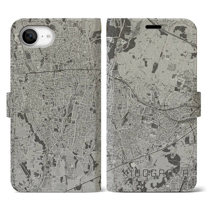 【希望ヶ丘（神奈川県）】地図柄iPhoneケース（手帳タイプ）