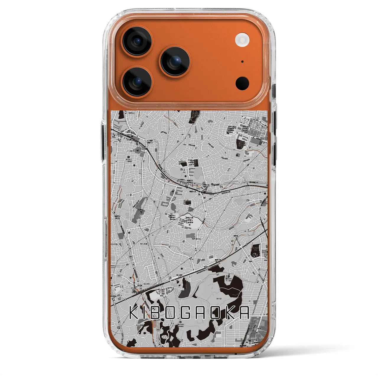 【希望ヶ丘（神奈川県）】地図柄iPhoneケース（MagSafeタイプ）