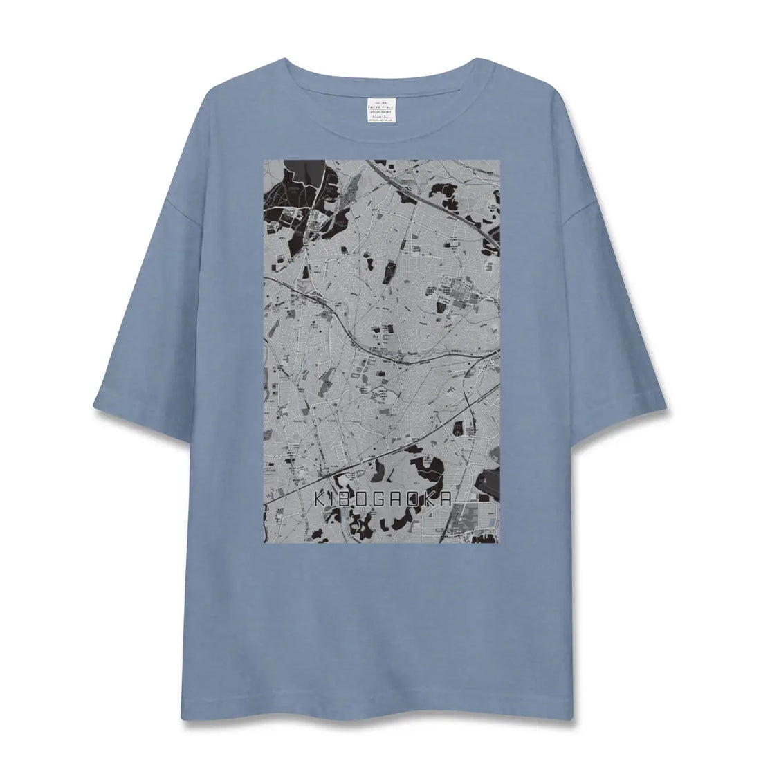 【希望ヶ丘(神奈川県)】地図柄ビッグシルエットTシャツ